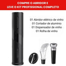 Abridor de Vinho Elétrico - Kit Profissional de BRINDE