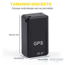 Mini Rastreador GPS com Áudio - Rastreia e Grava Audio - GF-07